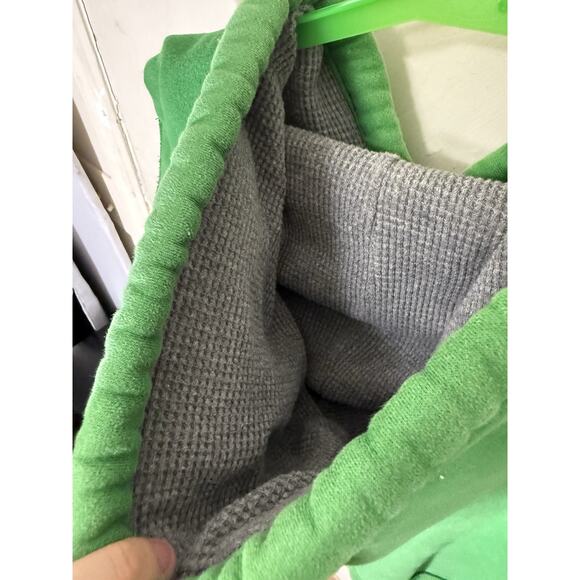 Abercrombie & Fitch Green Hoodie Men’s Medium M Muscle Fit Logo Pullover Vintage - Picture 8 of 11